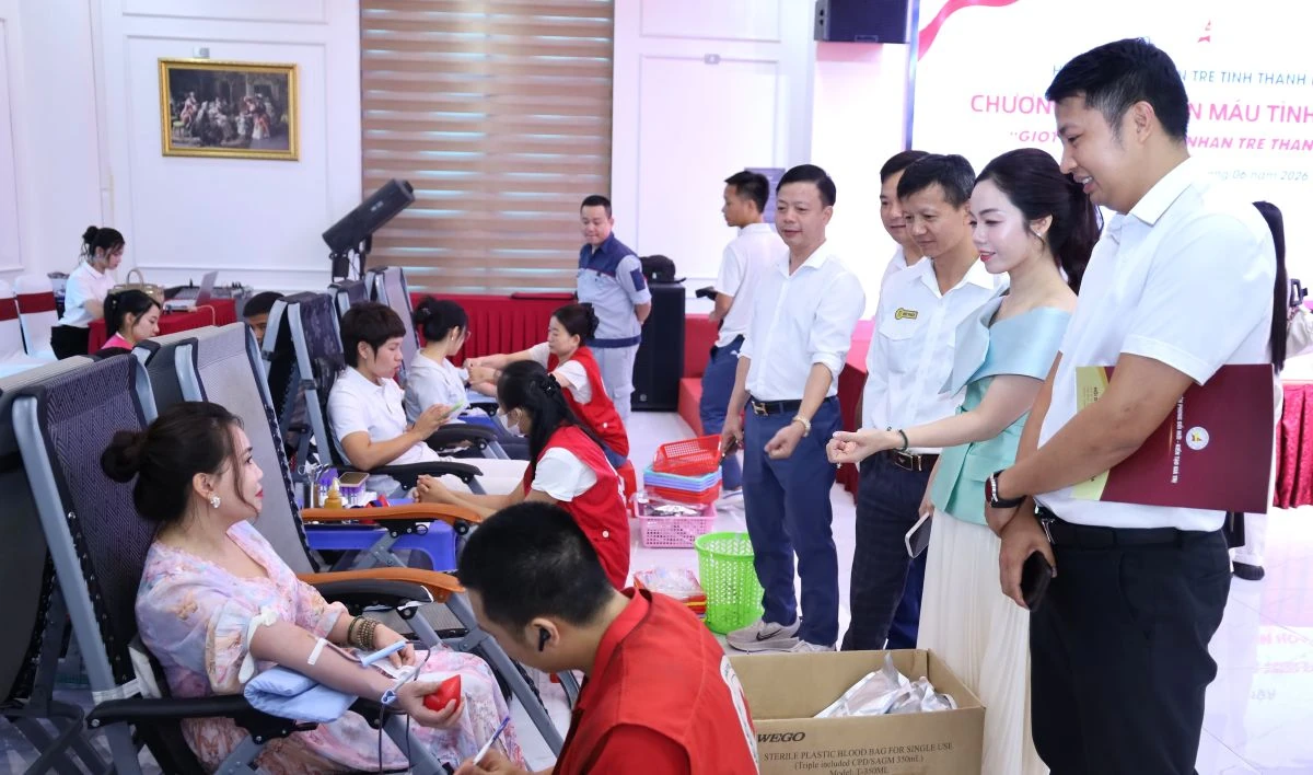 “Giọt hồng Doanh nhân trẻ Thanh Hóa” năm 2026 tiếp nhận 150 đơn vị máu