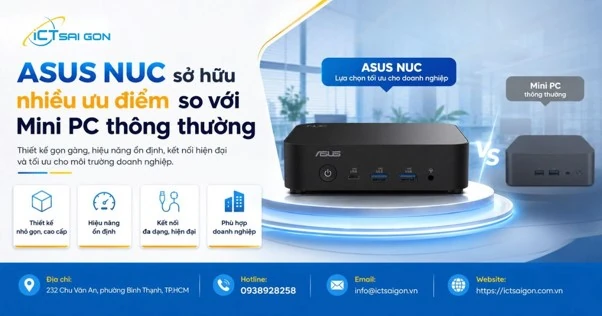 ASUS NUC – Xu hướng máy tính mini hiệu năng cao cho doanh nghiệp hiện đại