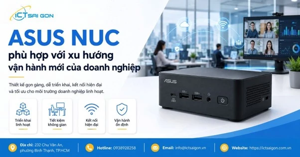 ASUS NUC – Xu hướng máy tính mini hiệu năng cao cho doanh nghiệp hiện đại