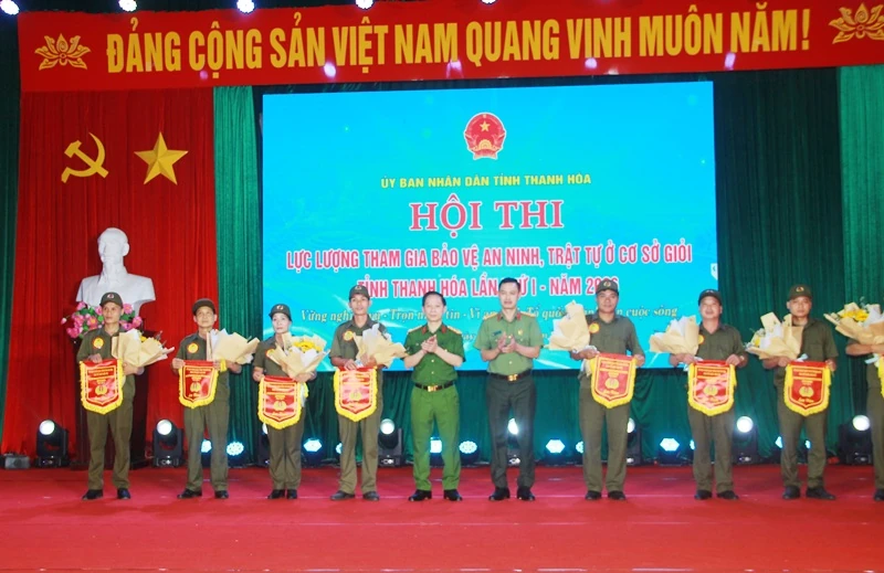 Sôi nổi Hội thi Lực lượng tham gia bảo vệ an ninh, trật tự cơ sở giỏi tỉnh Thanh Hóa lần thứ I