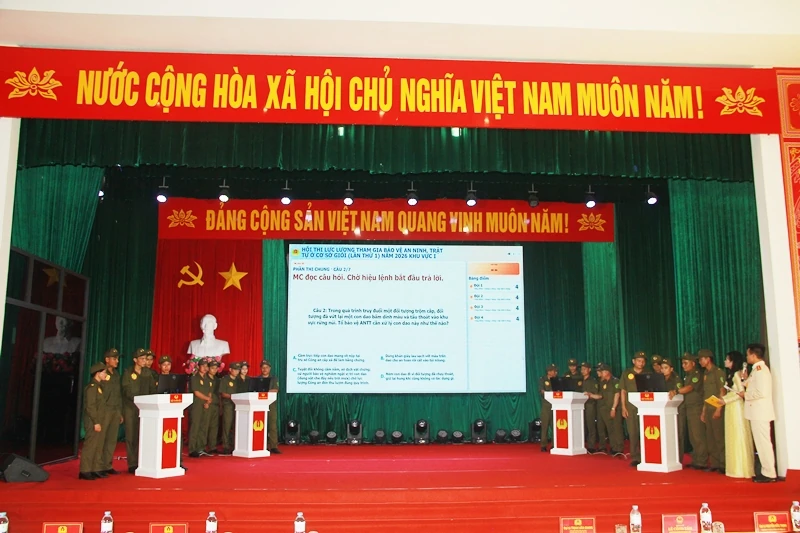 Sôi nổi Hội thi Lực lượng tham gia bảo vệ an ninh, trật tự cơ sở giỏi tỉnh Thanh Hóa lần thứ I