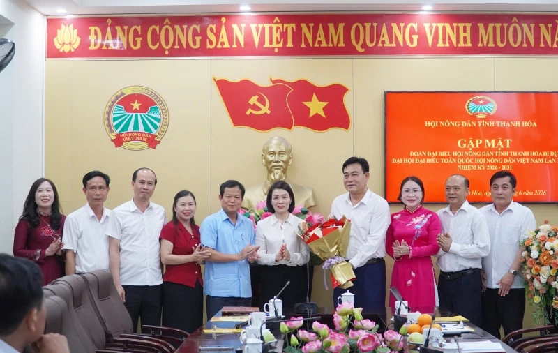 Gặp mặt đoàn đại biểu dự Đại hội Nông dân Việt Nam lần thứ IX