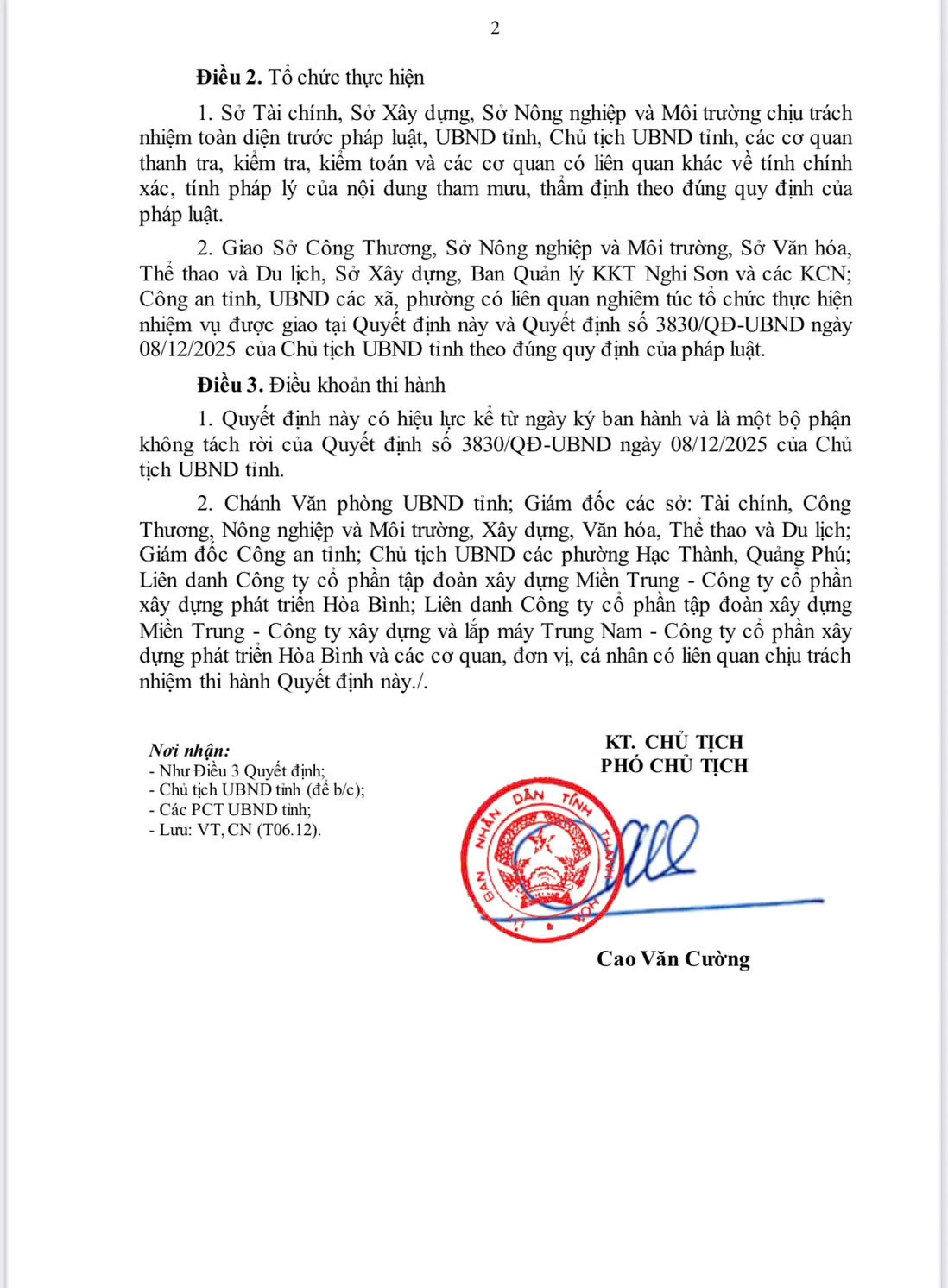 Thanh Hóa bổ sung 2 dự án khu đô thị vào danh mục áp dụng cơ chế đặc thù về khoáng sản