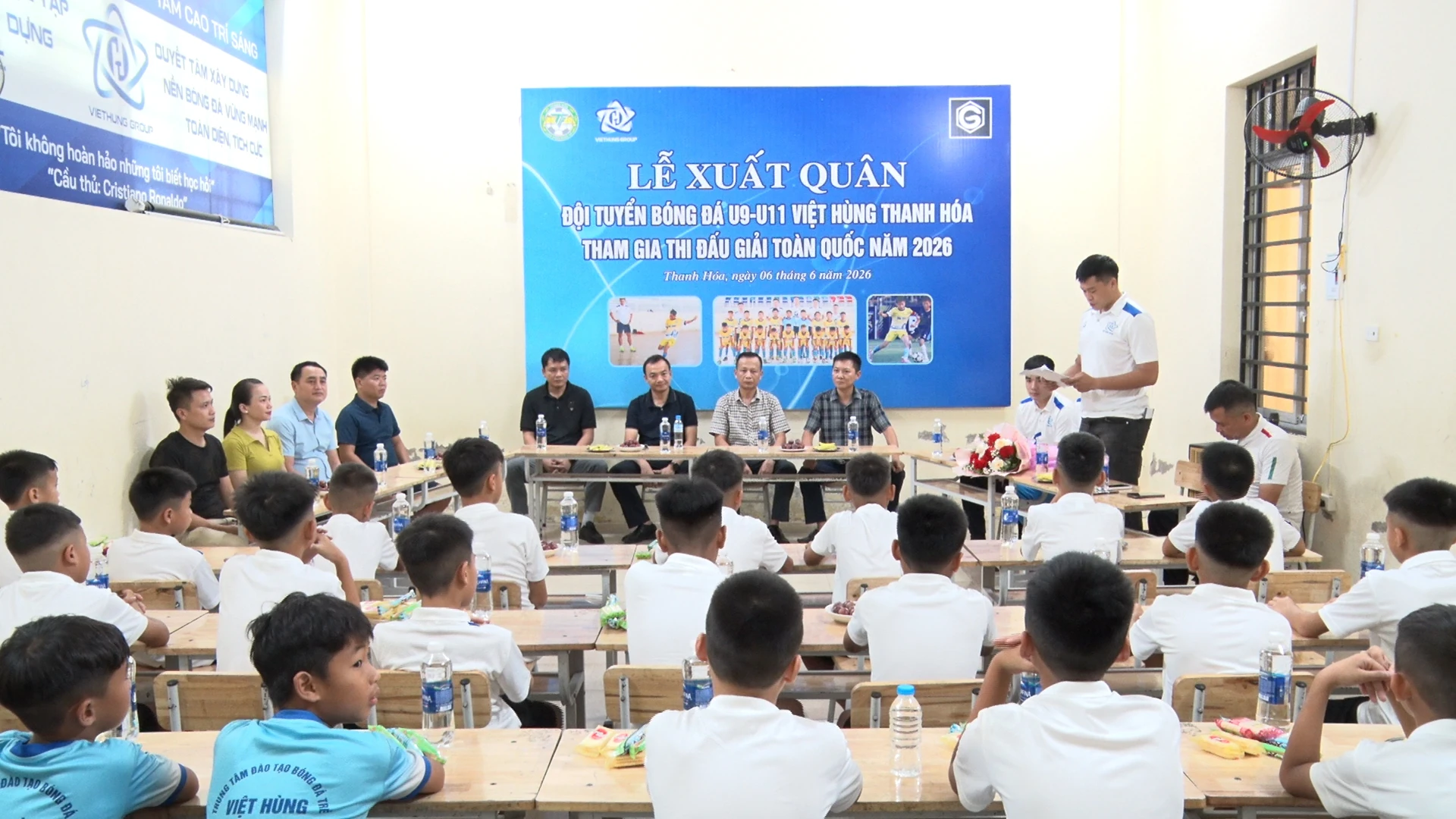 U11 Việt Hùng Thanh Hóa xuất quân tham gia thi đấu giải toàn quốc 2026