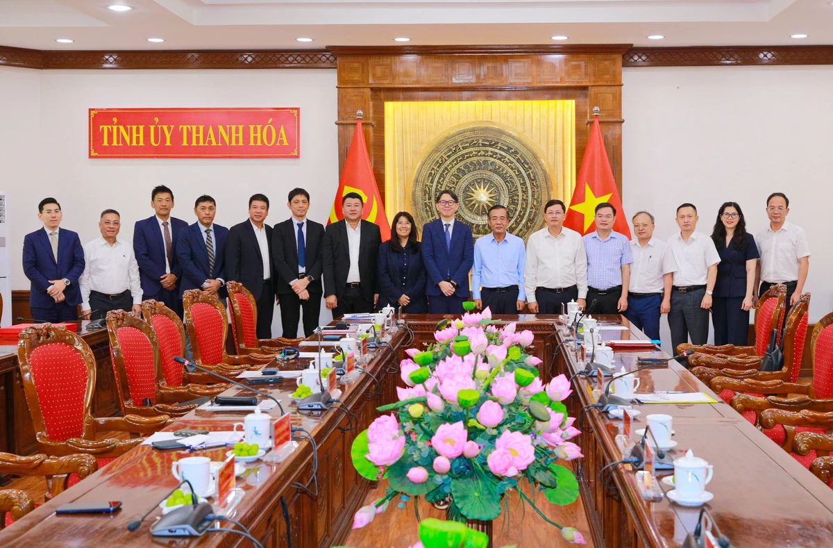 Bí thư Tỉnh ủy Lê Đức Thái tiếp và làm việc với lãnh đạo Công ty TNHH AeonMall Việt Nam