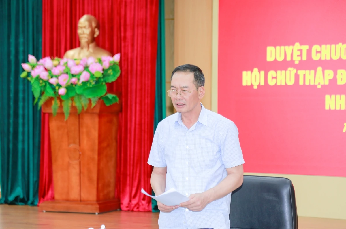 Duyệt chương trình Đại hội đại biểu Hội Chữ thập đỏ tỉnh Thanh Hóa lần thứ XI