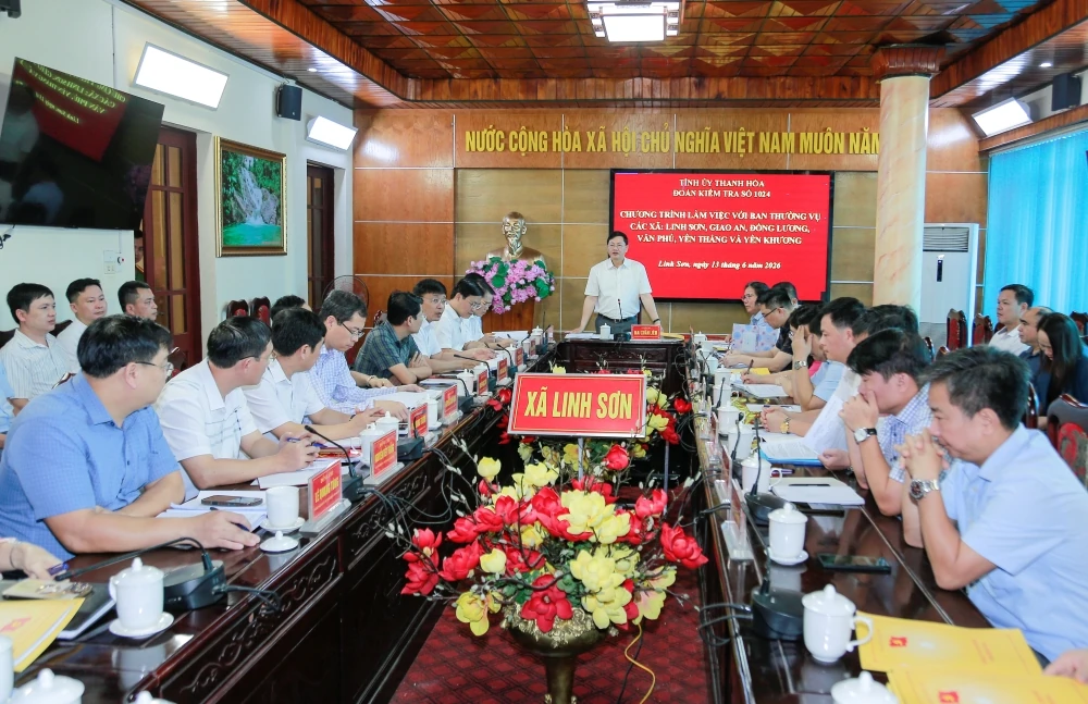 Kiểm tra hoạt động chính quyền địa phương 2 cấp và các nhiệm vụ trọng tâm tại 6 xã
