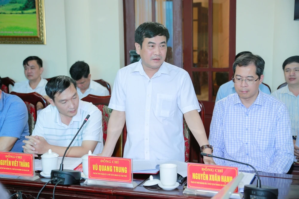 Kiểm tra hoạt động chính quyền địa phương 2 cấp và các nhiệm vụ trọng tâm tại 6 xã