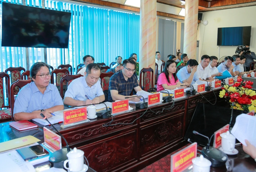 Kiểm tra hoạt động chính quyền địa phương 2 cấp và các nhiệm vụ trọng tâm tại 6 xã