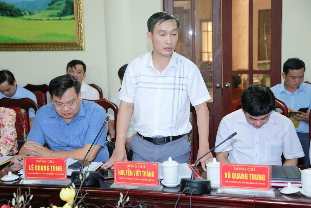 Kiểm tra hoạt động chính quyền địa phương 2 cấp và các nhiệm vụ trọng tâm tại 6 xã