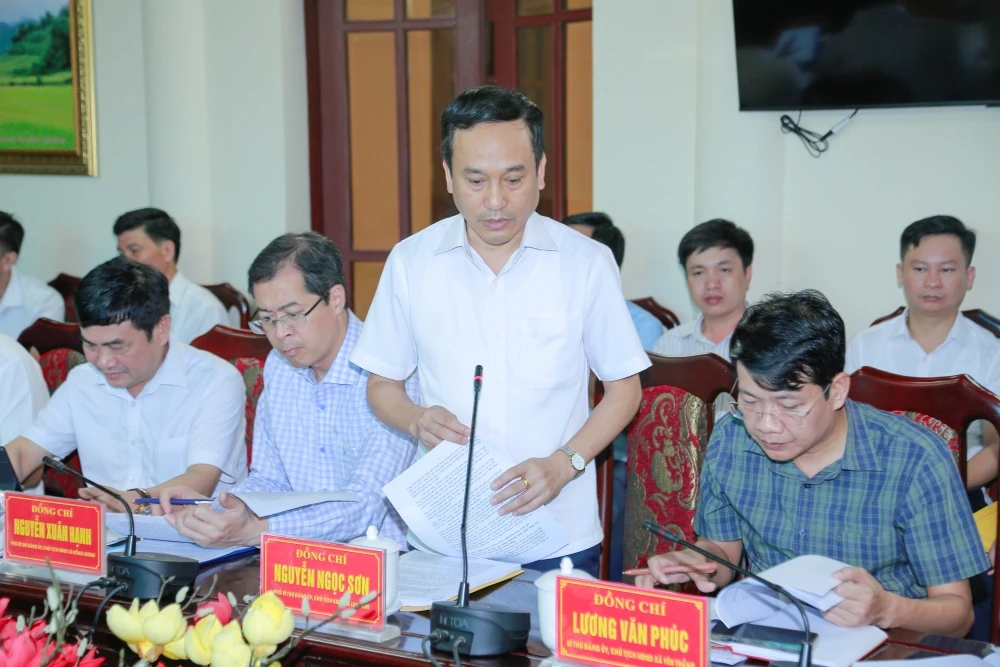 Kiểm tra hoạt động chính quyền địa phương 2 cấp và các nhiệm vụ trọng tâm tại 6 xã