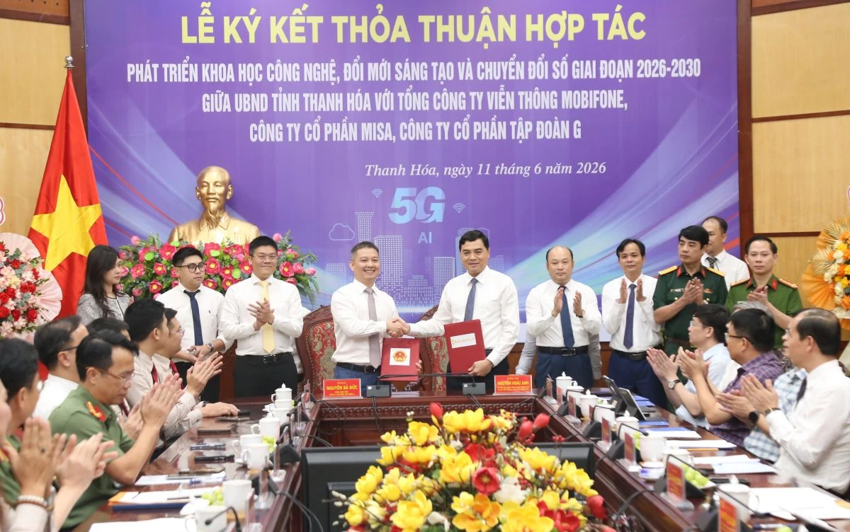 Ký kết thỏa thuận hợp tác phát triển khoa học công nghệ, đổi mới sáng tạo và chuyển đổi số