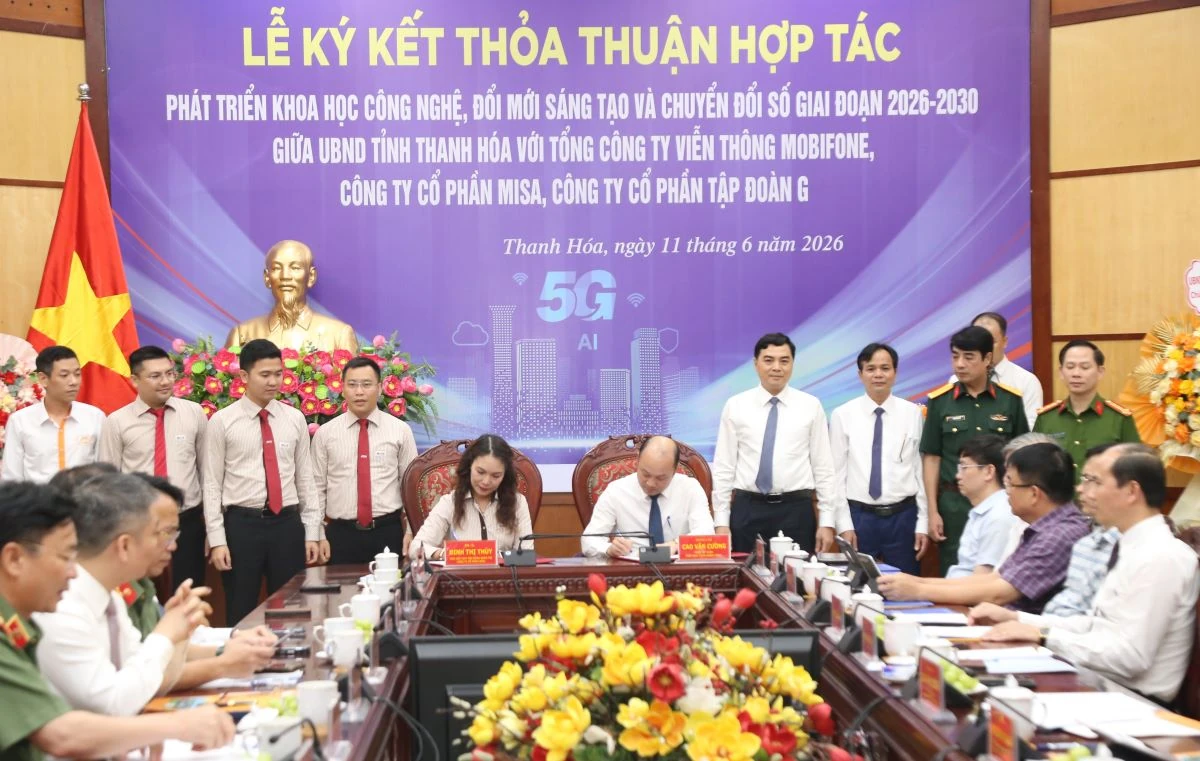 Ký kết thỏa thuận hợp tác phát triển khoa học công nghệ, đổi mới sáng tạo và chuyển đổi số