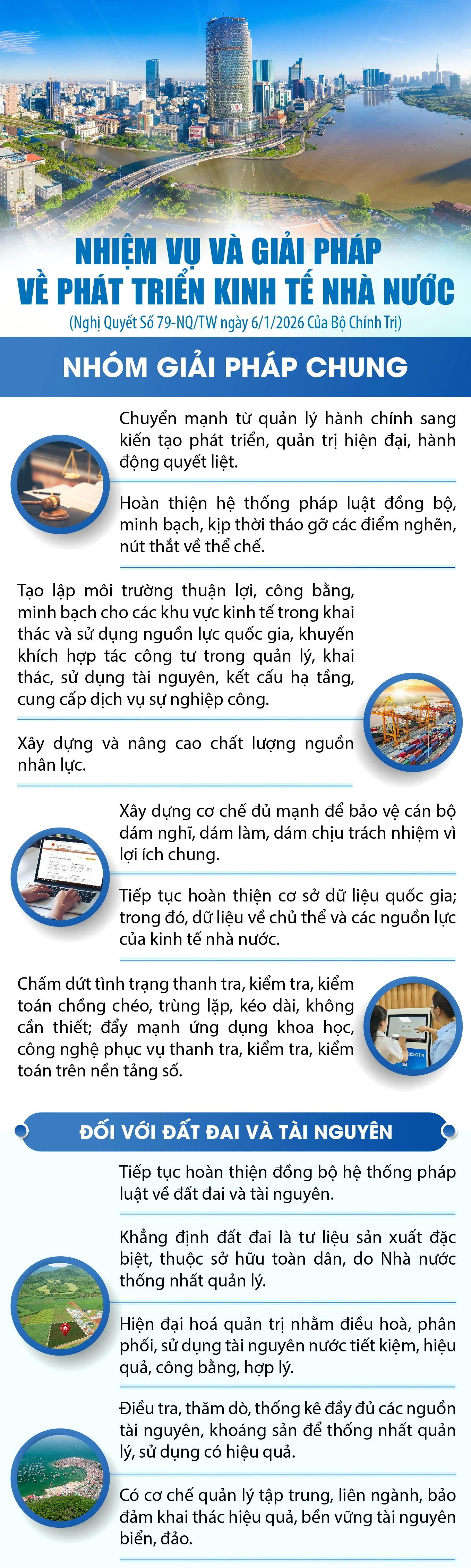 [Infographics] Nhiệm vụ và giải pháp về phát triển kinh tế nhà nước