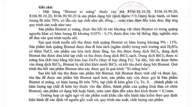 Điều chỉnh thuế suất thuế xuất khẩu của một số mặt hàng