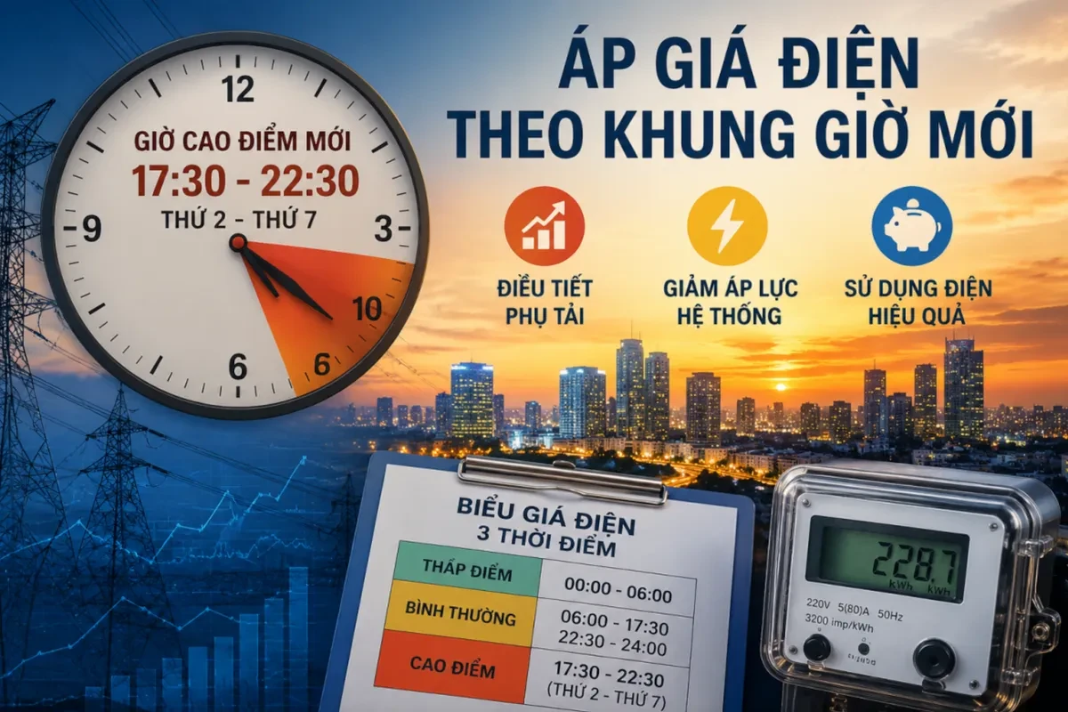 Đổi khung giờ điện cao điểm tác động ra sao đến hộ gia đình, doanh nghiệp?