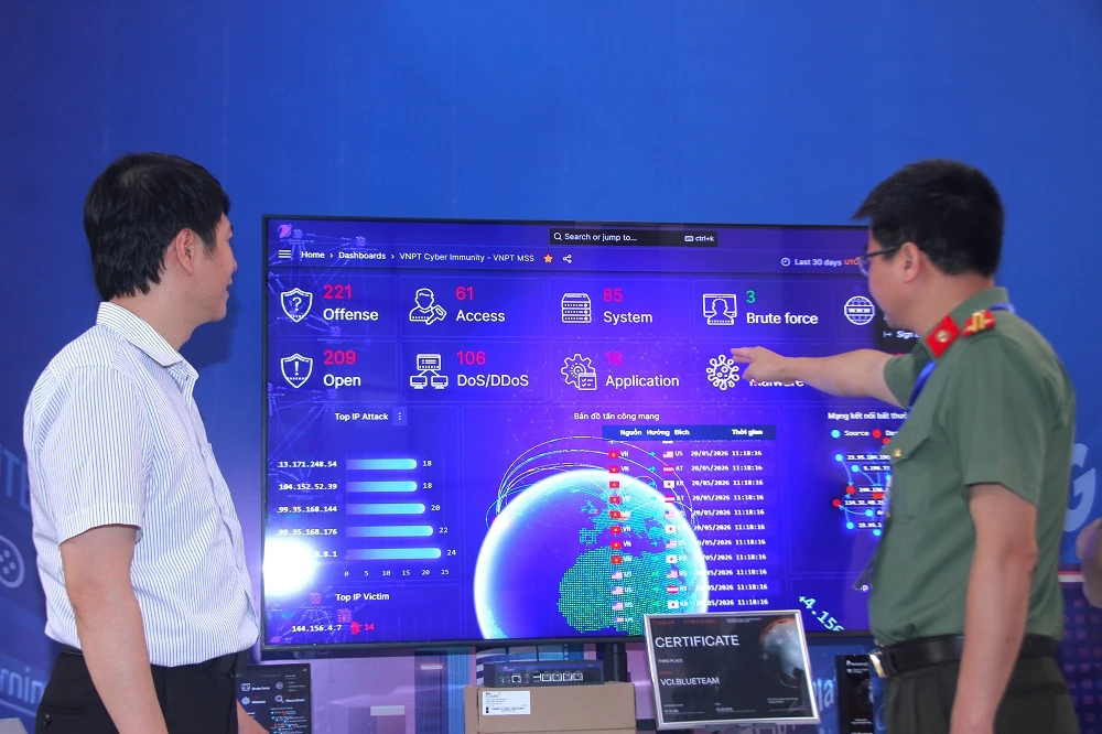 VNPT giới thiệu các giải pháp an toàn thông tin tại Chương trình Diễn tập An ninh mạng tỉnh Thanh Hóa năm 2026