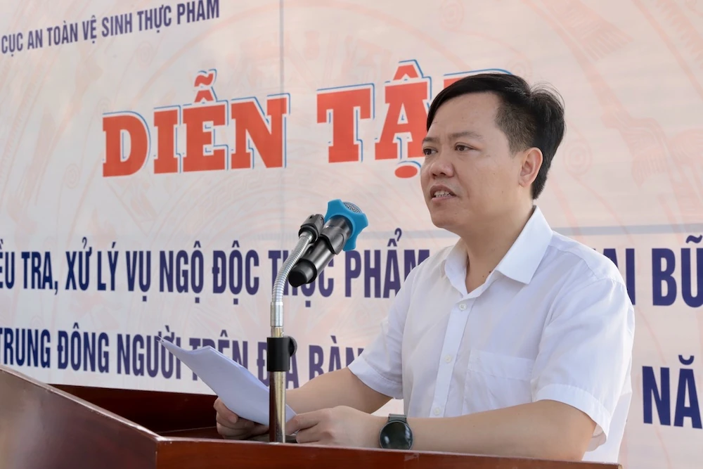 Diễn tập điều tra, xử lý tình huống ngộ độc thực phẩm