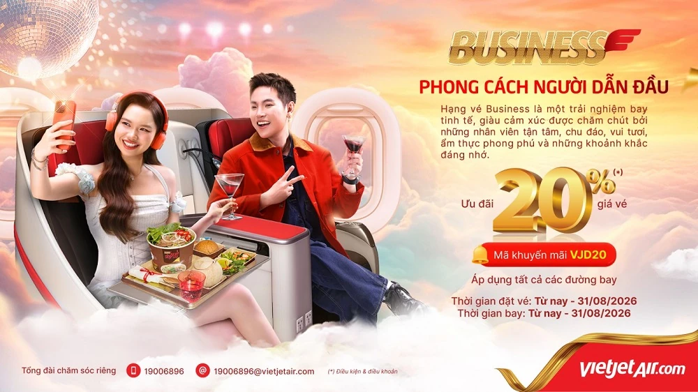 Vietjet tăng 30% chuyến, cung cấp 8,8 triệu vé từ 0 đồng