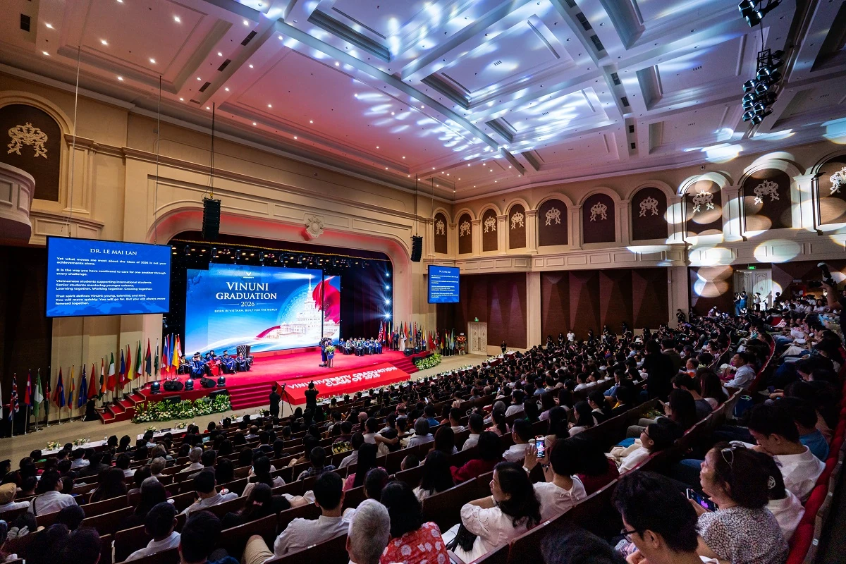 Lễ tốt nghiệp VinUni 2026: Bản phác thảo mô hình đại học của tương lai