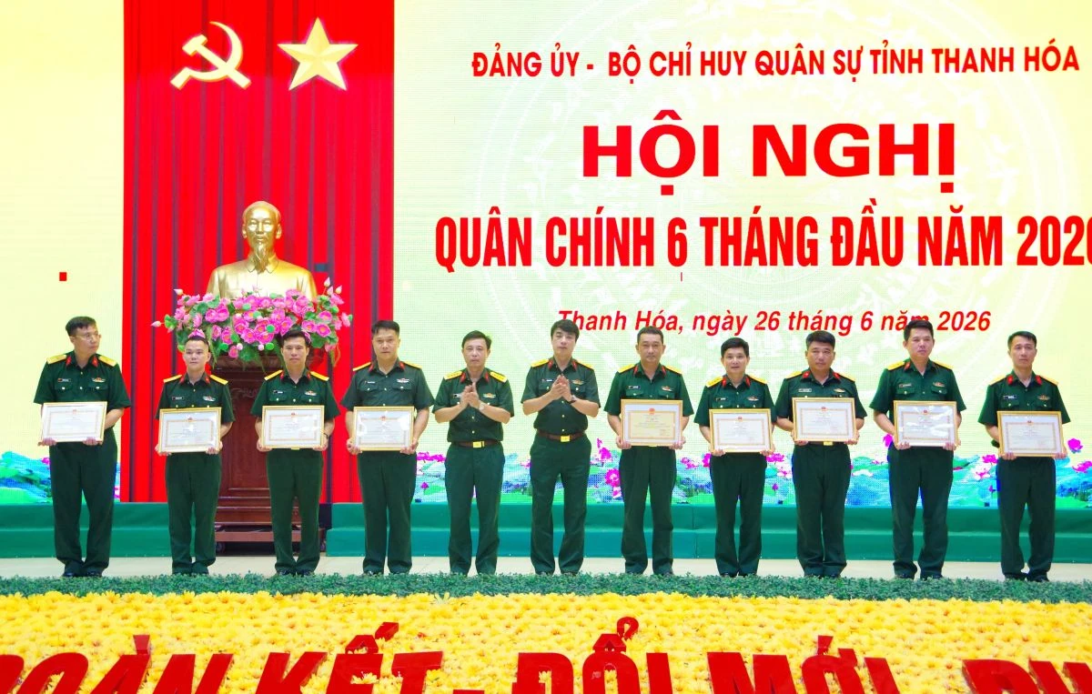 Bộ CHQS tỉnh tổ chức hội nghị quân chính 6 tháng đầu năm 2026