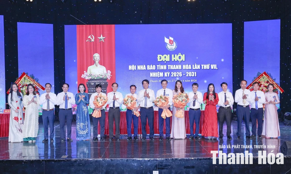Đại hội Hội Nhà báo tỉnh Thanh Hóa lần thứ VII, nhiệm kỳ 2026-2031 thành công tốt đẹp