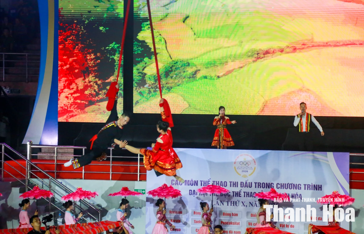 Ấn tượng lễ khai mạc Đại hội Thể dục thể thao tỉnh Thanh Hóa lần thứ X