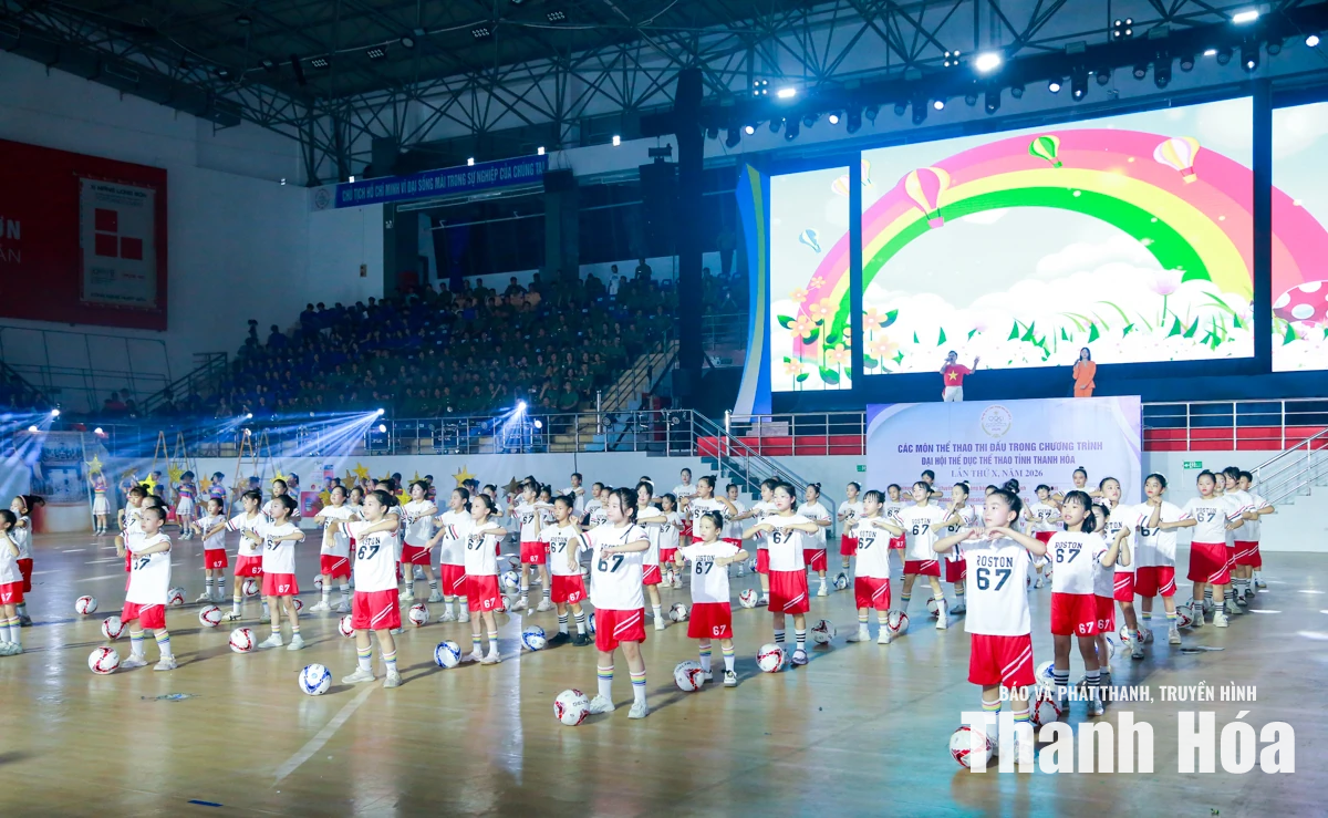 Ấn tượng lễ khai mạc Đại hội Thể dục thể thao tỉnh Thanh Hóa lần thứ X