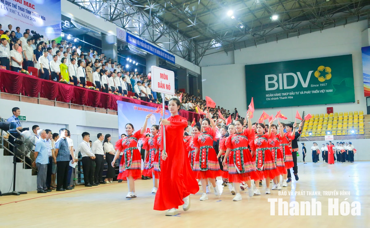 Khai mạc Đại hội Thể dục thể thao tỉnh Thanh Hóa lần thứ X