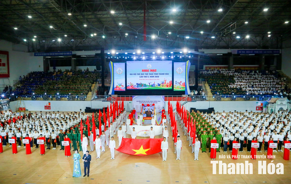 Ấn tượng lễ khai mạc Đại hội Thể dục thể thao tỉnh Thanh Hóa lần thứ X