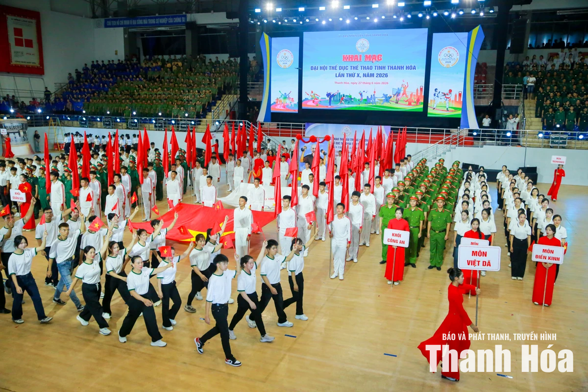 Ấn tượng lễ khai mạc Đại hội Thể dục thể thao tỉnh Thanh Hóa lần thứ X