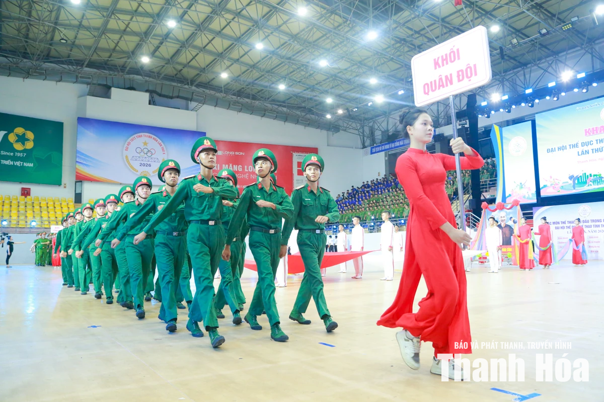 Ấn tượng lễ khai mạc Đại hội Thể dục thể thao tỉnh Thanh Hóa lần thứ X