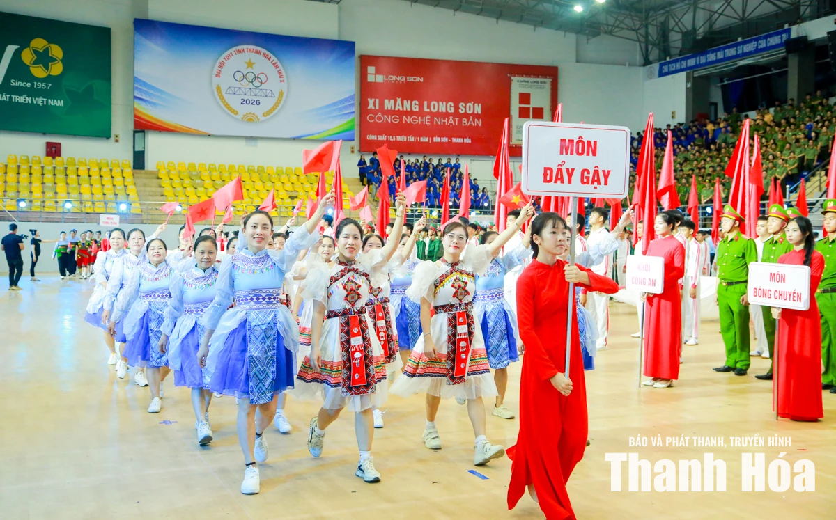 Ấn tượng lễ khai mạc Đại hội Thể dục thể thao tỉnh Thanh Hóa lần thứ X