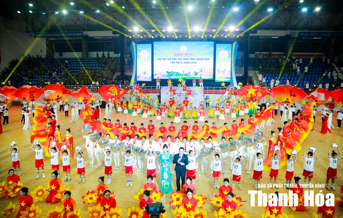 Ấn tượng lễ khai mạc Đại hội Thể dục thể thao tỉnh Thanh Hóa lần thứ X