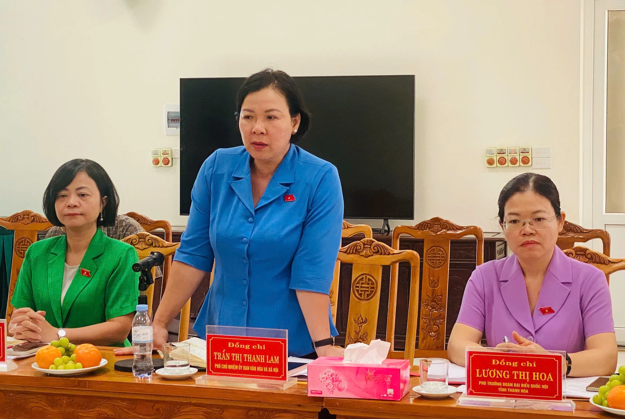Đoàn khảo sát của Quốc hội làm việc với Sở Nội vụ về thực hiện chính sách, pháp luật lĩnh vực văn hóa - xã hội