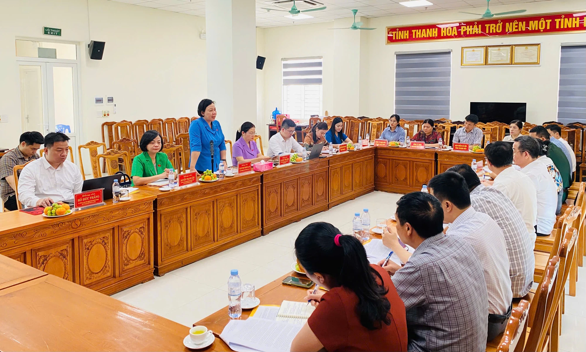 Đoàn khảo sát của Quốc hội làm việc với Sở Nội vụ về thực hiện chính sách, pháp luật lĩnh vực văn hóa - xã hội