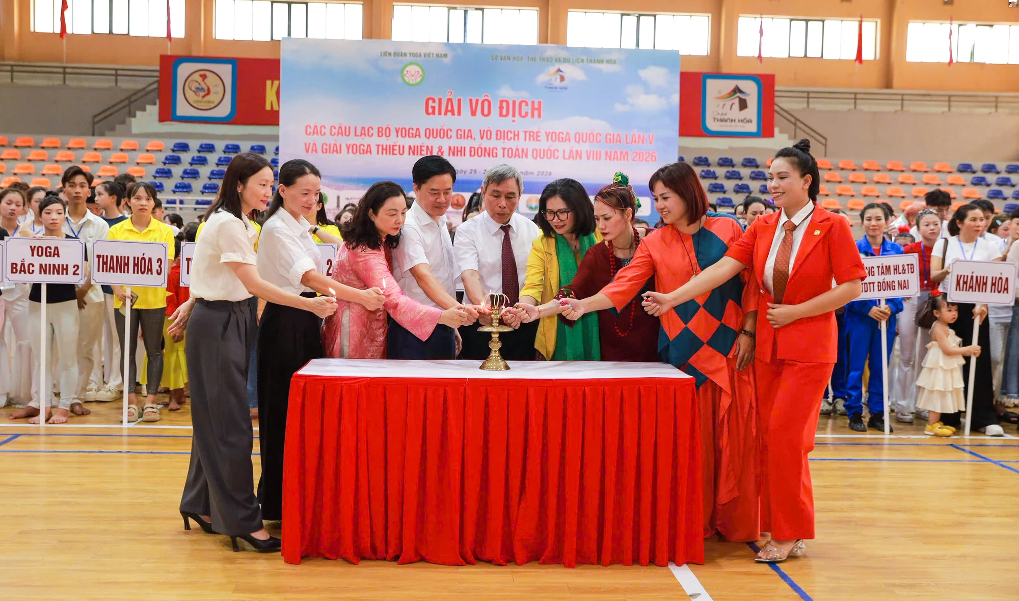 Khai mạc các giải Yoga trong hệ thống thi đấu quốc gia tại Thanh Hóa