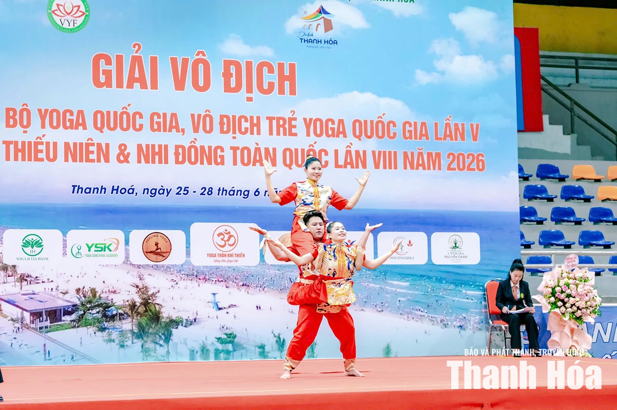 Liên đoàn Yoga Thanh Hóa xếp thứ Ba tại Giải vô địch các CLB Yoga quốc gia