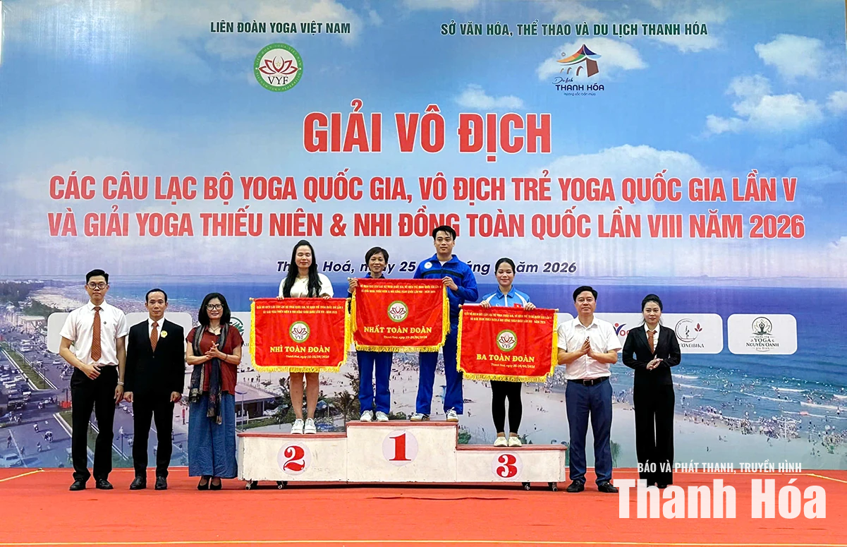 Liên đoàn Yoga Thanh Hóa xếp thứ Ba tại Giải vô địch các CLB Yoga quốc gia