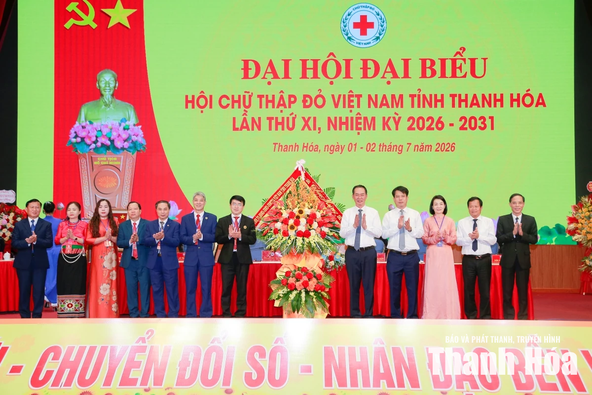 Đại hội đại biểu Hội Chữ thập đỏ tỉnh Thanh Hóa lần thứ XI, nhiệm kỳ 2026-2031