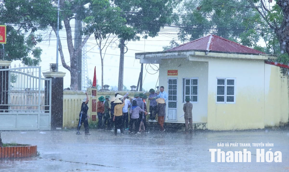 Diễn tập tác chiến trong khu vực phòng thủ xã Nông Cống