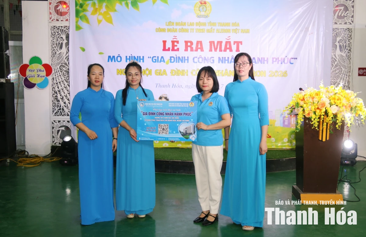 Ra mắt mô hình “Gia đình công nhân hạnh phúc” tại Công ty TNHH Giầy Aleron Việt Nam