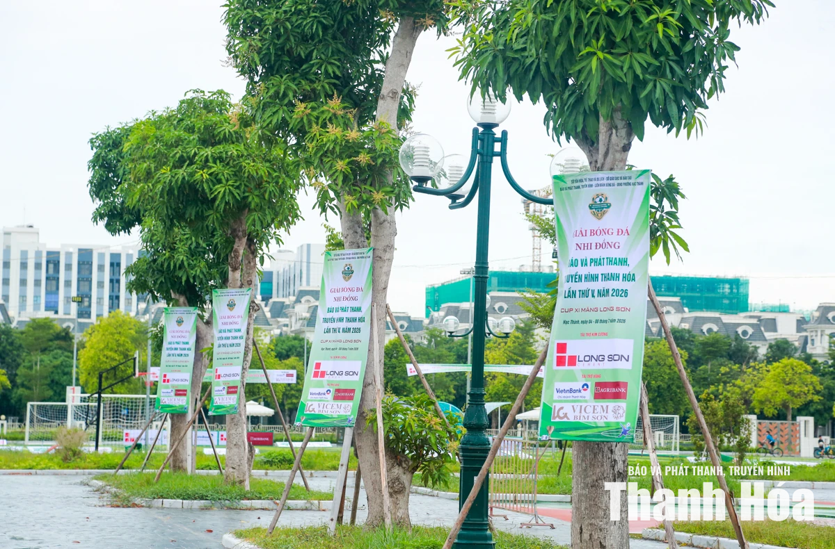 Sẵn sàng cho Giải Bóng đá Nhi đồng Báo và Phát thanh, truyền hình Thanh Hóa lần thứ V
