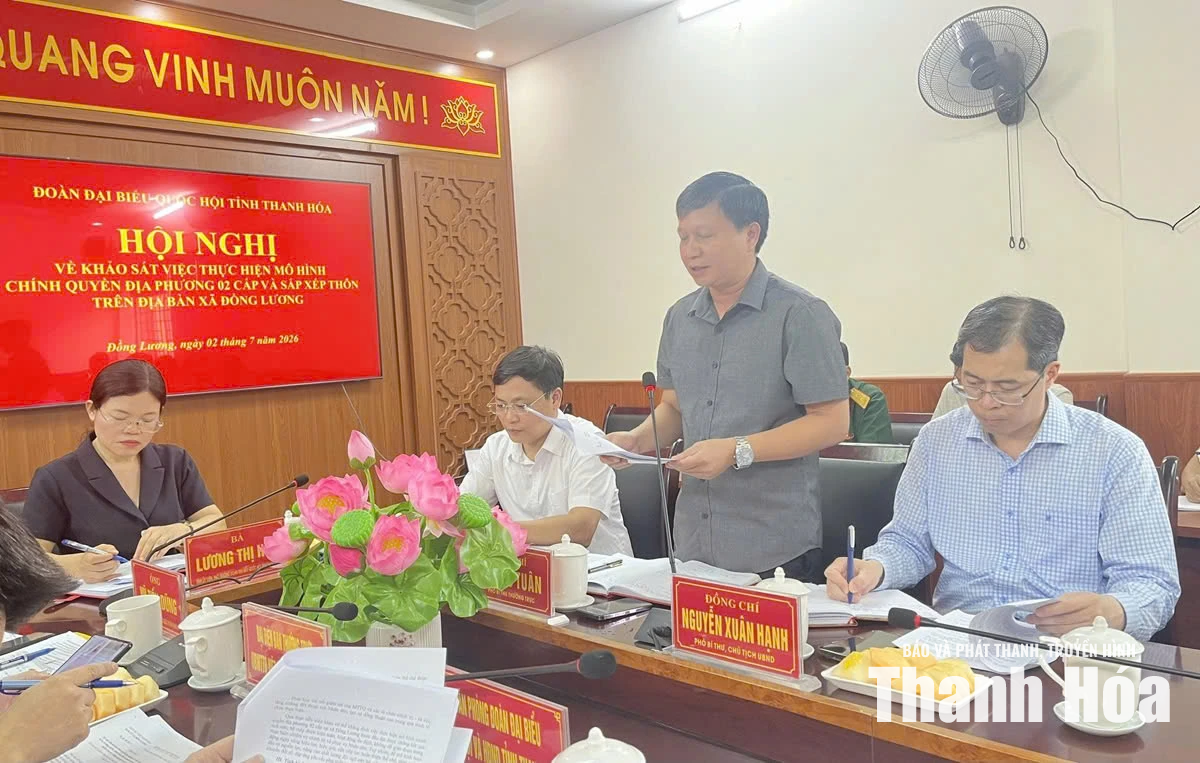 Khảo sát việc thực hiện mô hình chính quyền địa phương 2 cấp và sắp xếp thôn tại xã Đồng Lương