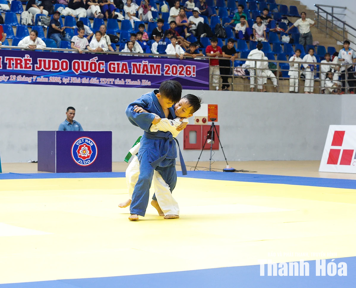 Gần 800 VĐV dự Giải vô địch trẻ Judo quốc gia năm 2026 tại Thanh Hóa