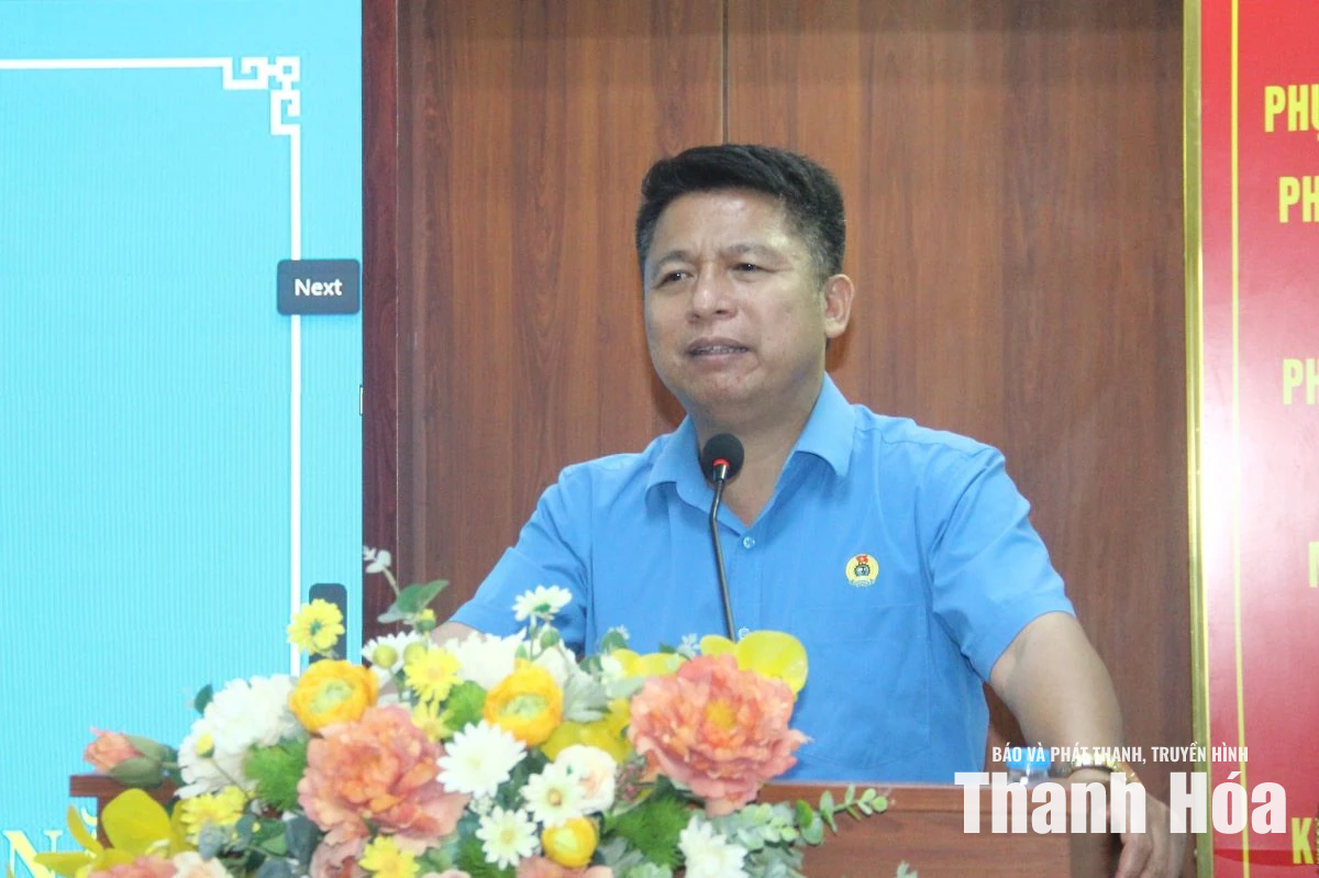 Công đoàn phường Hạc Thành thực hiện tốt việc chăm lo, bảo vệ quyền, lợi ích chính đáng của đoàn viên