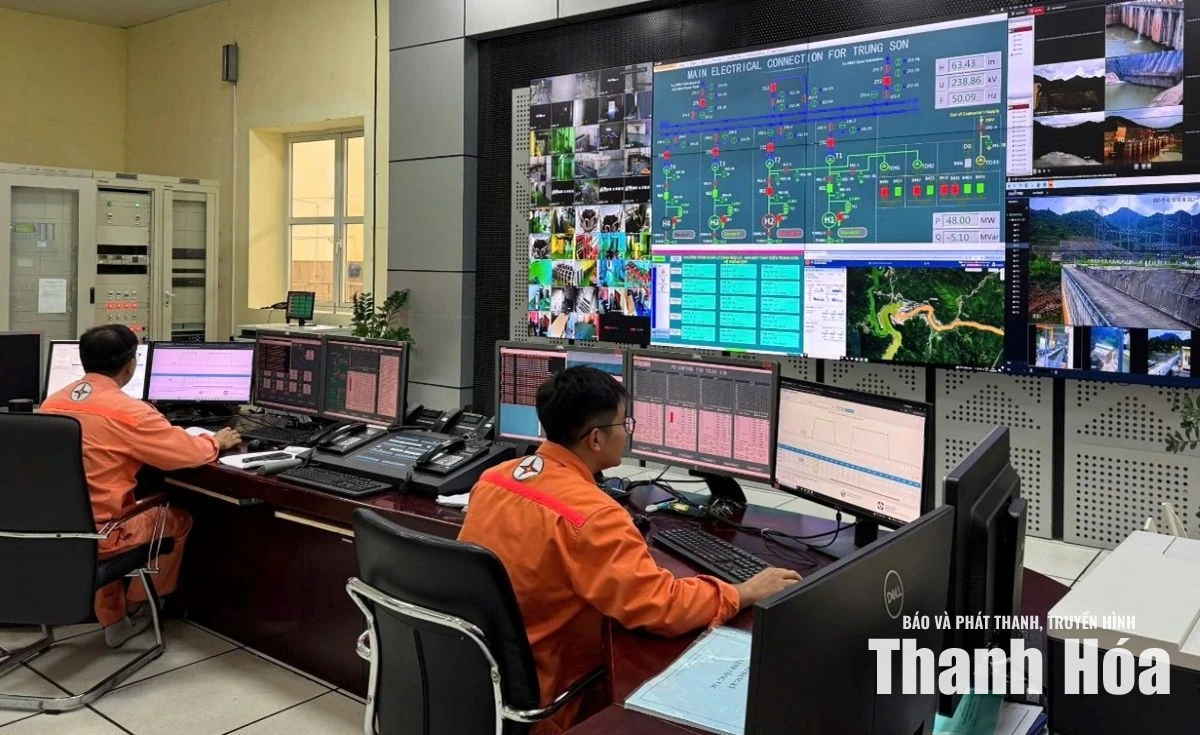 Thủy điện Trung Sơn vận hành an toàn, góp phần bảo đảm cung ứng điện mùa nắng nóng