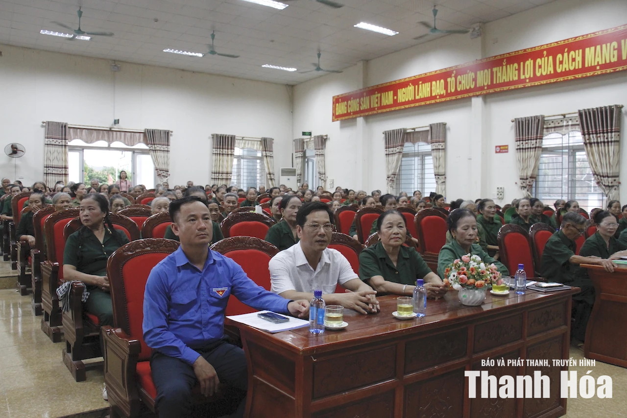 Hội Cựu TNXP xã Hoằng Tiến đẩy mạnh hoạt động nghĩa tình đồng đội, chăm lo, giúp đỡ hội viên