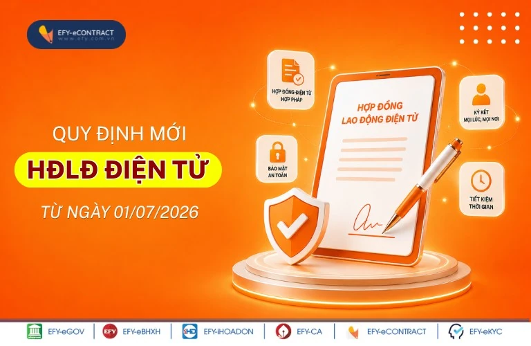 EFY-eCONTRACT giải pháp hỗ trợ doanh nghiệp triển khai hợp đồng lao động điện tử