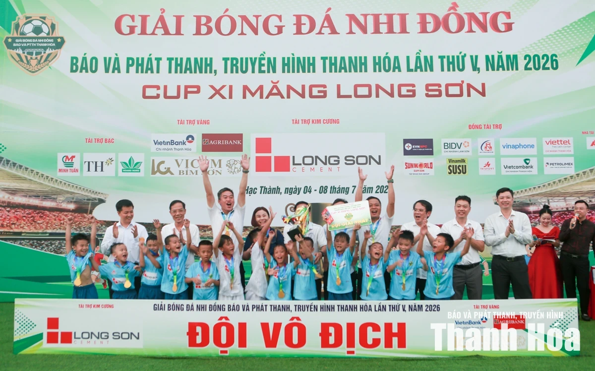 Hành trình lên ngôi vô địch của U8 Nghi Sơn tại Giải Bóng đá Nhi đồng Báo và Phát thanh, truyền hình Thanh Hóa năm 2026 - Cup Xi măng Long Sơn